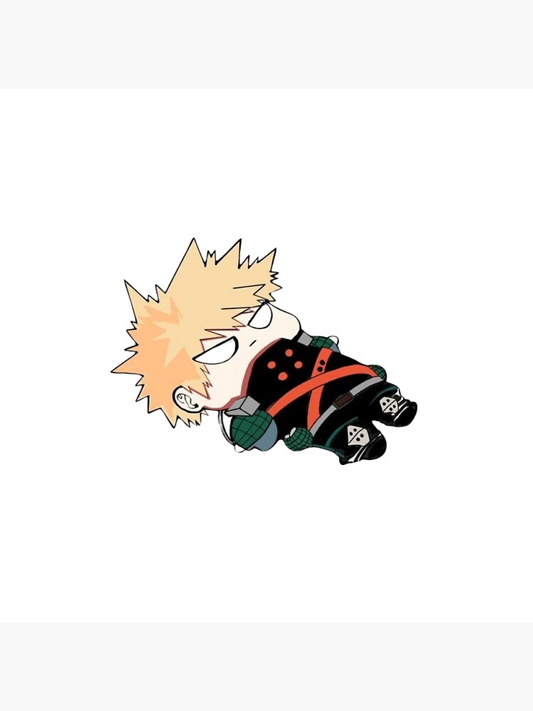 Chibi Explosion Hero Sleeping Dynamight Throw Pillow - Image 2