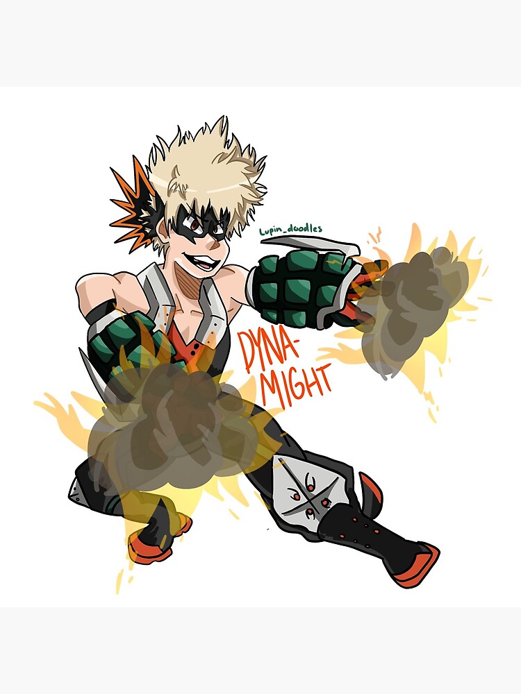 Dynamite Bakugo Throw Pillow - Image 2