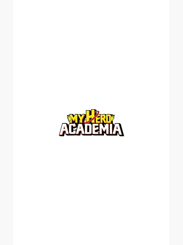 My Hero Academia Logo Clean Design Shower Curtain - Image 2
