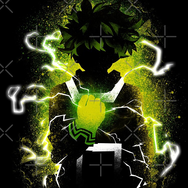 Green Haired Hero Design Izuku Tote Bag - Image 2