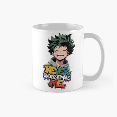 Never Underestimate Me Anime Hero Motivation Quote Mug