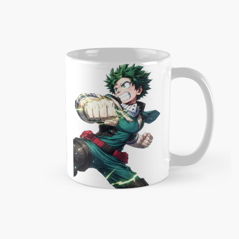 Super Saiyan Goku Blue Aura Powerful Chibi Warrior Mug