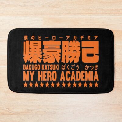 Bakugo Katsuki Fonts Bath Mat