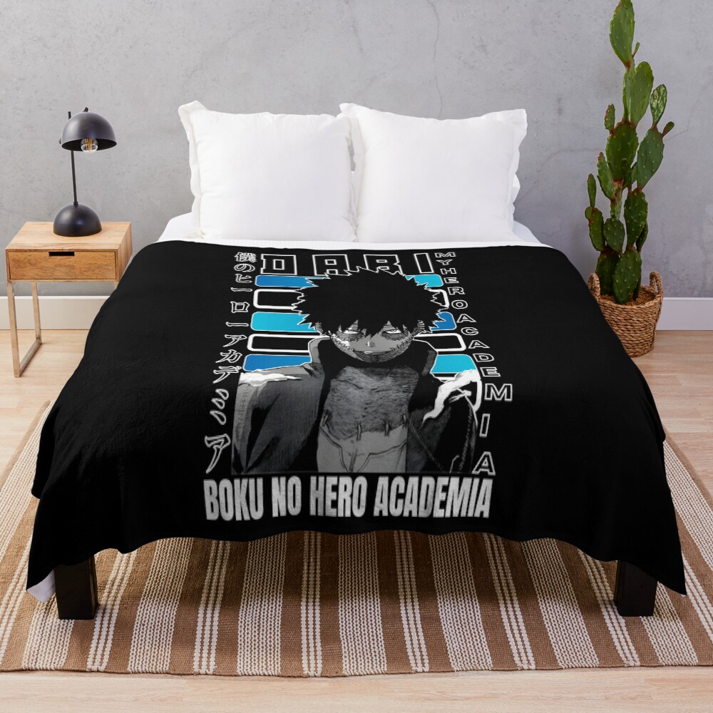 Broken Hero Dabi Throw Blanket