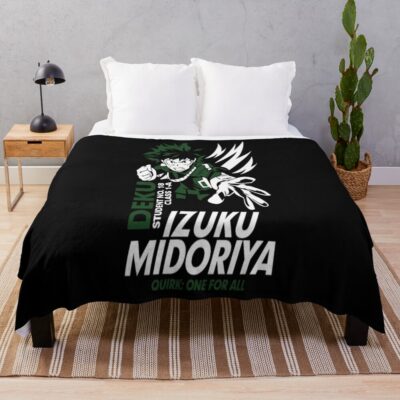 Hero Inspired Dynamic Character Illustration Throw Blanket