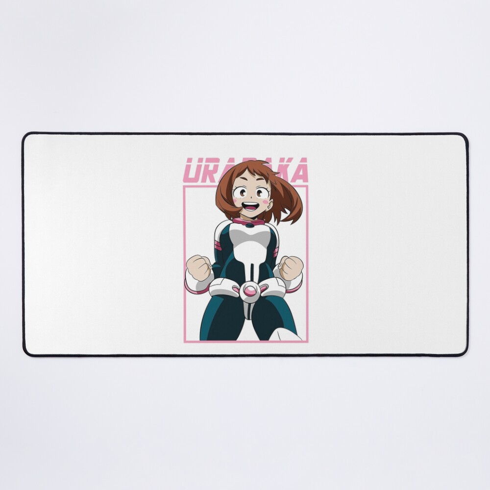 Hero Inspired Dynamic Character Illustration Ochako Mouse Pad