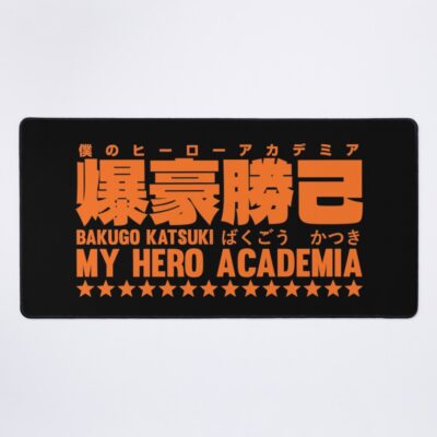 Bakugo Katsuki Fonts Mouse Pad
