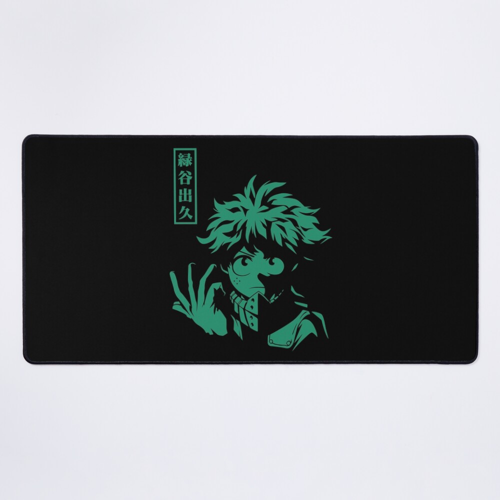 Hero Inspired Dynamic Character Illustration Izuku Mouse Pad
