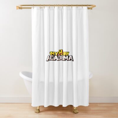 My Hero Academia Logo Clean Design Shower Curtain