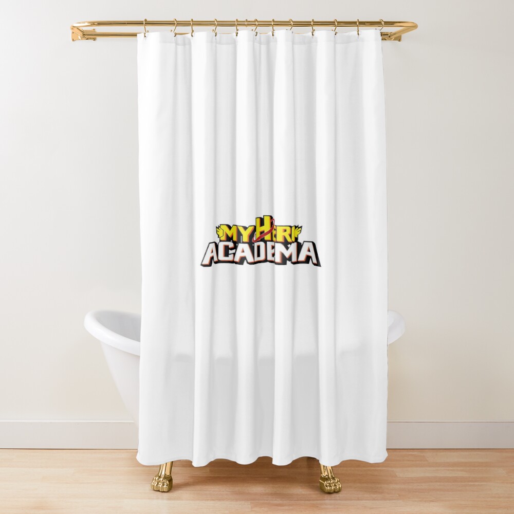 My Hero Academia Logo Clean Design Shower Curtain
