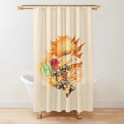 The Explosion Quirk Shower Curtain