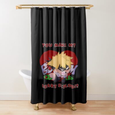 Doodle Cute Hero Shower Curtain