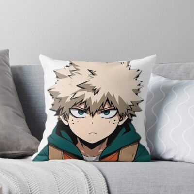 Bakudeku Basic Throw Pillow