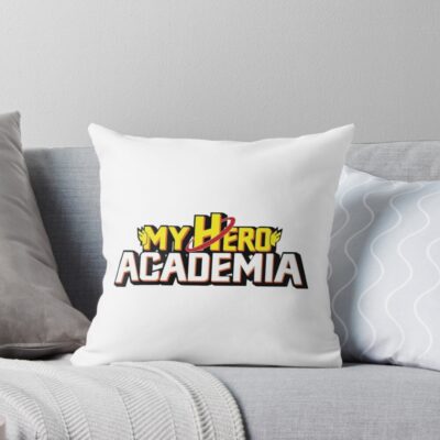 My Hero Academia Logo Clean Design Throw Pillow