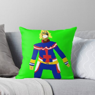 My First All Might Fanart Throw Pillow