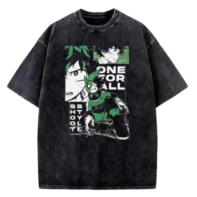 My Hero Academia Aizawa Shouta Erasure Quirk Washed T-shirt