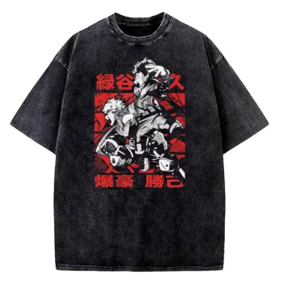 My Hero Academia Aizawa Shouta Hero Teacher Washed T-shirt